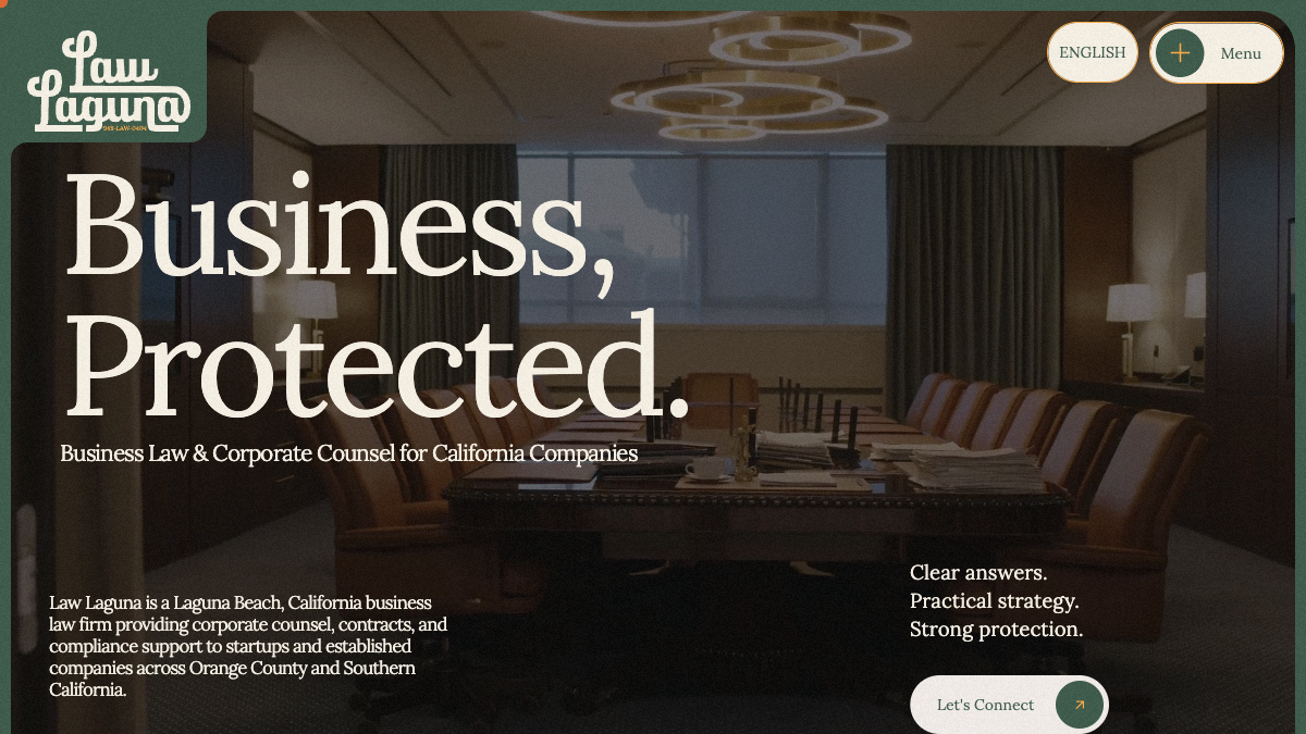 Homepage preview for LawLaguna.com